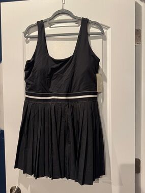 NWT Target All in Motion women's athletic tennis dress pleated skirt black XXL